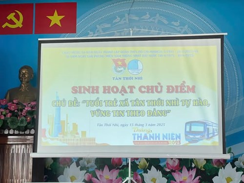 Chương trình hưởng ứng Ngày hoạt động cao điểm  Tuổi trẻ Thành phố Hồ Chí Minh xung kích, đẩy mạnh chuyển đổi số và đổi mới sáng tạo  cấp huyện. Tổ chức sinh hoạt chủ điêm tháng 3, chương trình tập huấn Bình dân học vụ số  và đóng góp ý tưởng sáng tạo